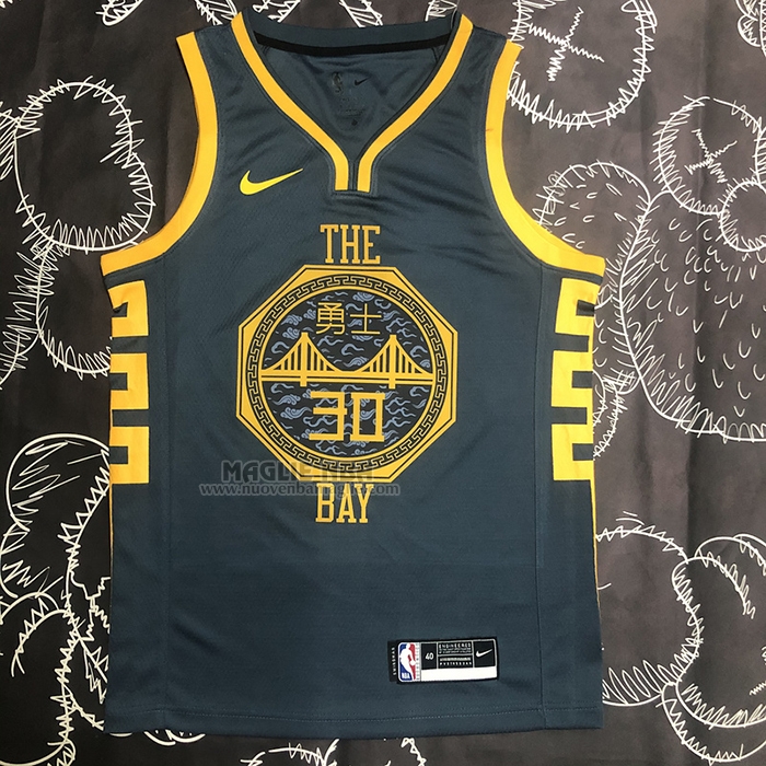 Maglia
 Stephen Curry NO 30 Golden State Warriors Citta
 2018-19 Blu
